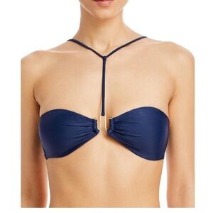 Cult Gaia Women's Ceres Bandeau Bikini Top Blue Size L    00487